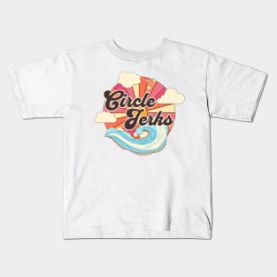 Circle Ocean Summer Kids T-Shirt